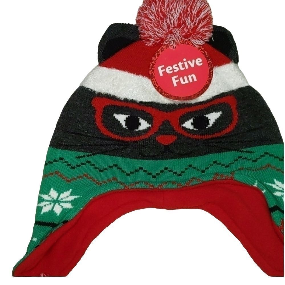 *NEW* FESTIVE CAT HAT WITH BRAIDS